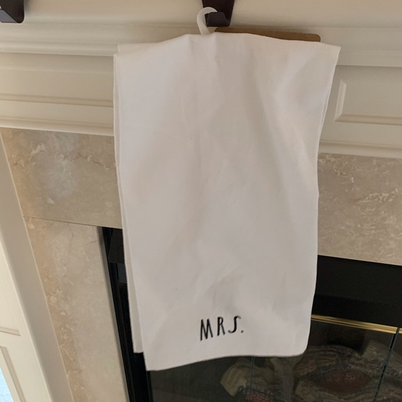 RAE DUNN MR/MRS TEA TOWELS - Picture 2 of 2
